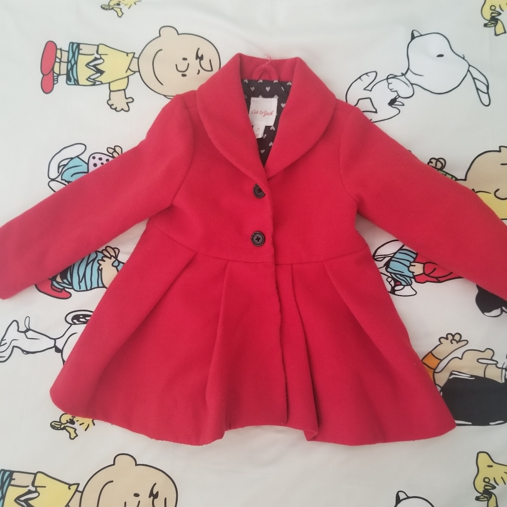 Cat & Jack Toddler Red Coat